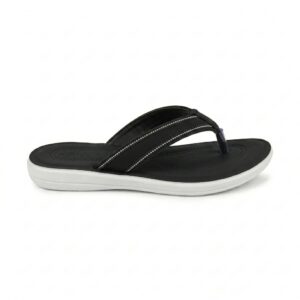 Faizi Ladies Chappal - Black