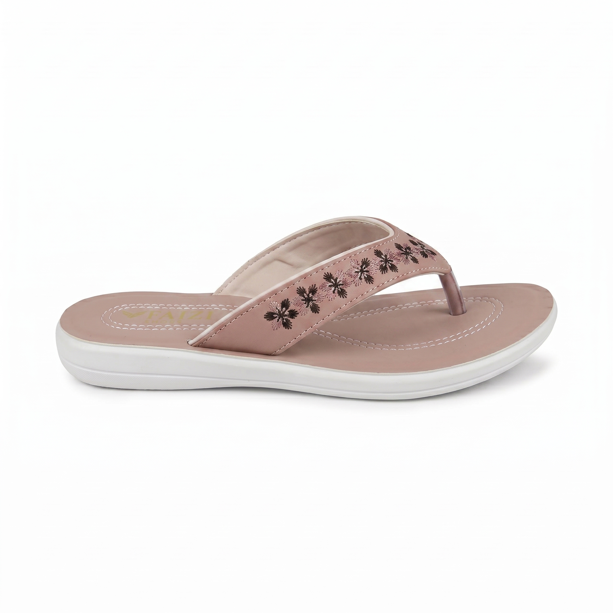 Faizi Ladies Chappal - Pink
