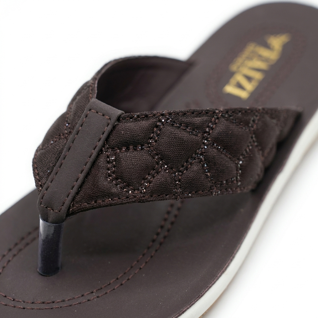 Faizi Ladies Chappal - Purple - Image 6