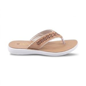Faizi Ladies Chappal - Brown